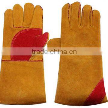 long cow split good leather glove