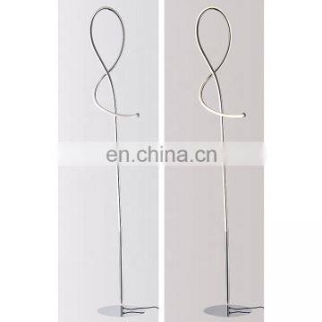 New Products 2019 Floor Lamp Modern Acrylic,Metal+silica Led Floor Lamp
