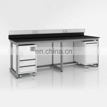 Laboratory furniture lab bench steel work bench designs with underneath cabinets