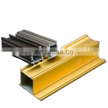 Producing 6000 Series Anodized Wooden Grain Aluminium Windows Aluminum Profile for Africa