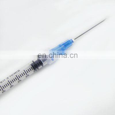 China Factory low dead space syringes portable syringe pump 1ml syringe with needle