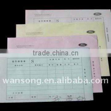 Customized any kind of carbonless paper materials invoice printing, carbonless invoice book