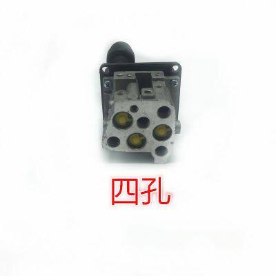 for Sinotruk Howo Lift Valve Hydraulic Valve Dump Truck Haiwo Cylinder Auman Hand Control Four Hole Lift Switch