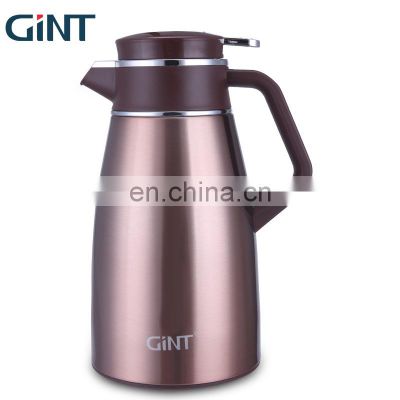 GiNT 0.7L Fashion Design Eco Friendly Stainless Steel Outer Glass Inner Coffee Pots for Drinking