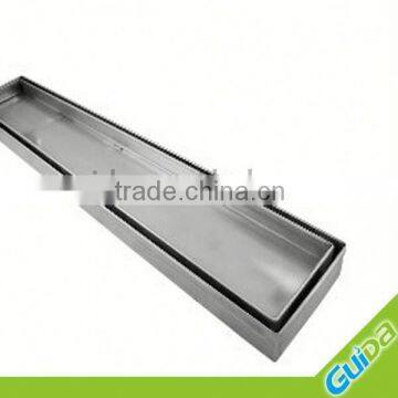 Stainless steel linear floor drain grate