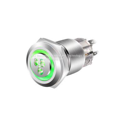 J&V 19MM Metal High Head Self-locking Switch Push Button photo-5