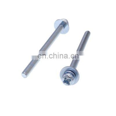 DIN7985 cross recessed pan head machine screws with nickel plated