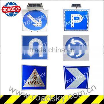 Blue Aluminum Solar All Road Signs Uk