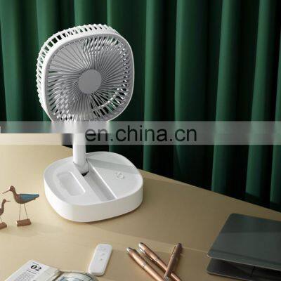 2020 New design Electric Mini charging cooling foldable pedestal fan with remote control for home