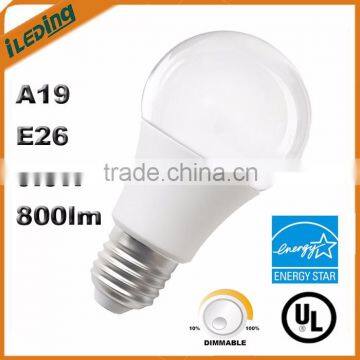 9.5W Warm White 3000K E26 LED A19 With UL ES2.0