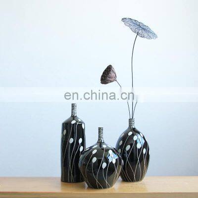 Nordic style decorative vase Jingdezhen vase three pieces a set