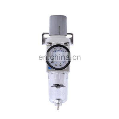 AW2000-02 G1/4 Different Pressure Drain Automatic Air Pressure Air Source Treatment Pneumatic Filter Regulator Air