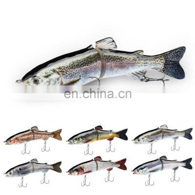 Classic 18cm 66.2g  6 colors  Pike Fishing Baits Hook 2 Segment Lifelike Skin High Quality Multi Joint Body Pike Lure