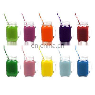 Biodegradable straws Waterproof compostable eco-friendly dot striped China paper straw