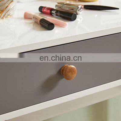 Vanity With Led Light Makeup Mirror Table Dressing Desk With 4 Drawers for Bedroom photo-4