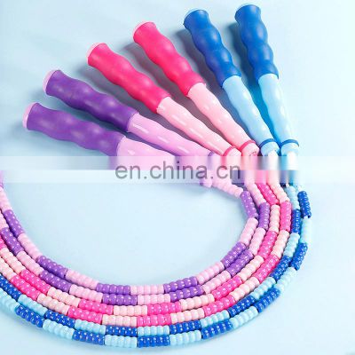 Best Selling Thick Good Quality Long Handle Children ODM Soft Kid Beaded Jump Rope