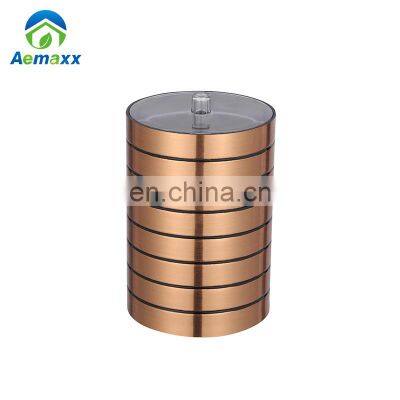 Cheap Price Luxury Plastic Gold Hand Soap Dispenser Bathroom Set Accessories photo-2