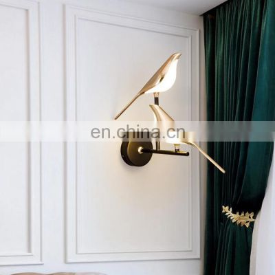 Factory direct Decoration Living Room Acrylic Iron Aluminum Black Gold Indoor Modern LED Wall Light