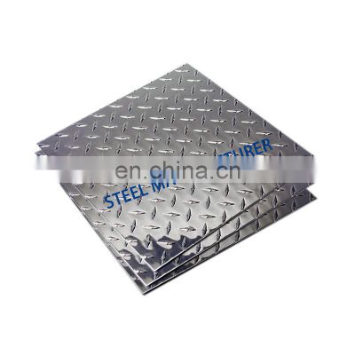 embossed 8000 series aluminium alloy diamond plate sheet