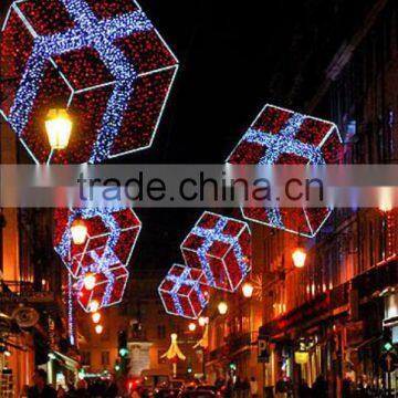 GIft box christmas 3D motif light for street