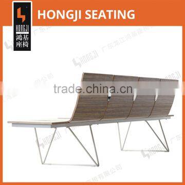 Modern Europe Design Wood Waiting Chair for Airport H63D-3-L photo-2
