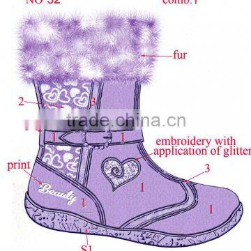 2014 fashion winter snow boot