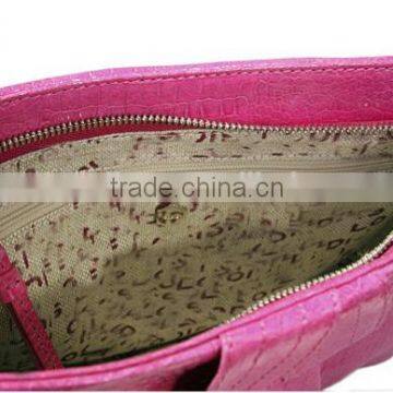 Luxury Good Quality Leather Clutch Exquisite Embossed Crocodile Large Evening Clutch Vintage Bright Soft Handbag photo-5