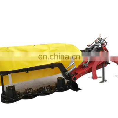 Tractor Rear side mounting 4 Discs 3 blades Hay Mower rotary/alfalfa cutter harvester machine disc mower cutter