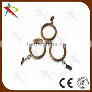 hot sale electroplated curtain ring with gold clip