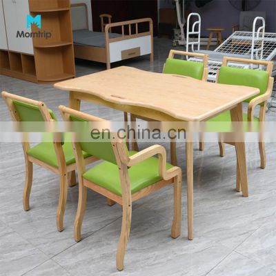 Custom Color Most Luxurious Movable Ward Home Nursing Hospital Clinic Use Dining Chair Covered With Soft PU Leather Cushion Seat