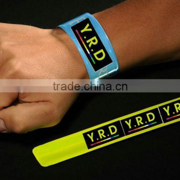 Reflex snap bands reflective PVC material customize logo EN13356