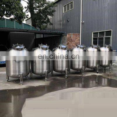 3000 Litre Vessel Stainless Steel Wine Fermentation Tank Mixing Vat With Agitator photo-3
