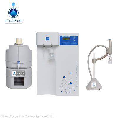 lab ultrapure water system with uv lamp and terminal filter