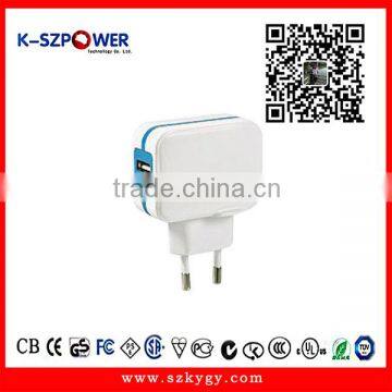 2016 G-series 17W K- 053400 5v 3.4a usb charger rabbit vibrator with CE UL GS