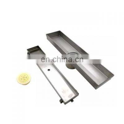 Shower Bathroom Deodorant Linear Rectangle Firmer Gold Waste Stainless Steel Floor Drains photo-4