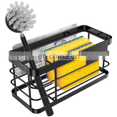 Sponge Holder for Kitchen Sink Caddy 2 in 1 Sink Organizers Stainless Steel 6.8\