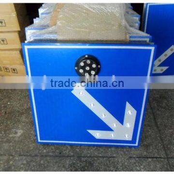 Direct manufacture aluminum arrow solar LED traffic warning signs