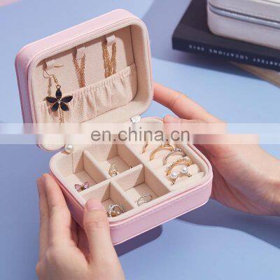 Jewelry Casket Organizer Travel Cosmetic Makeup Lipstick Storage Box Jewelry Box