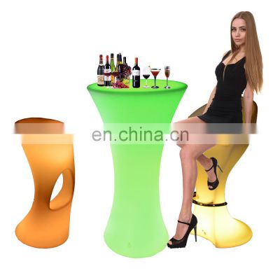 cheap used bar stool/modern led portable bar counter chair and table outdoor led bar stool for event party outdoor patio garden