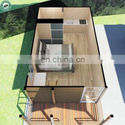 26sqm Prefabricated Container Single Room Cottages House Mountain Tiny House Cabin Tourist Hut Wood Chalet photo-3