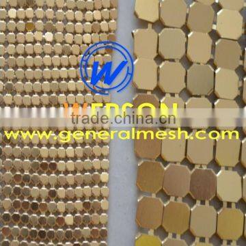 golden metallic sequin fabric cloth supplier | generalmesh