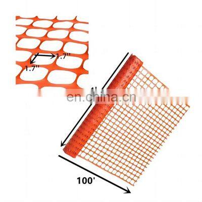 temporary fencing industrial safety fence HDPE orange safety fence for warning barrier