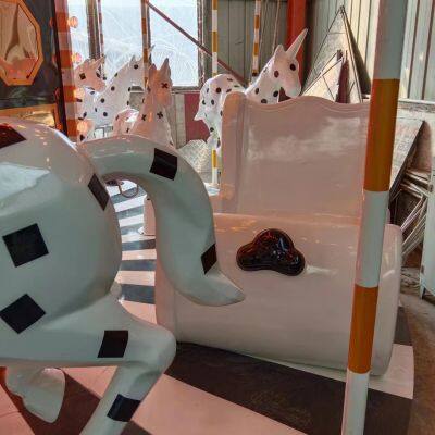 For Kids Pour La Seregraphique Rotating Horse Shopping Mall Upper Drive Carousel Rides photo-5