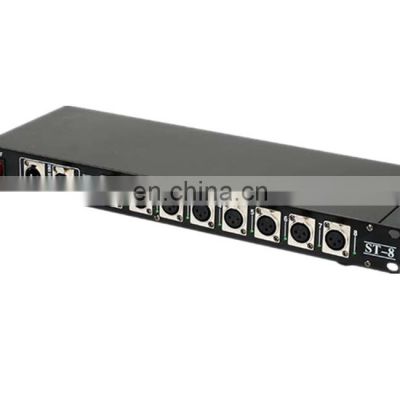 disco lighting system 8 way dmx512 splitter 8 port dmx splitter 8