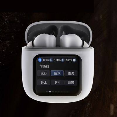 New TWS Wireless Earphone Bt V5.3 Touch LCD Screen Headphone Earbuds Gaming Headset ANC+ENC Noise Reduction Earphone photo-2