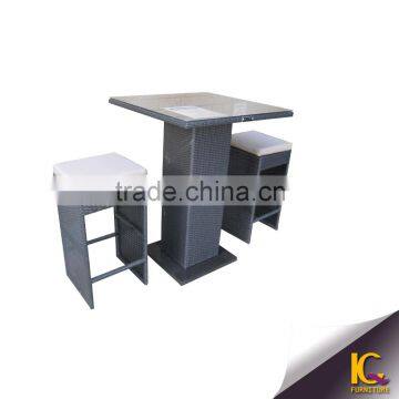 garden bar set with low price wicker bar table and chair use                        
                                                Quality Choice