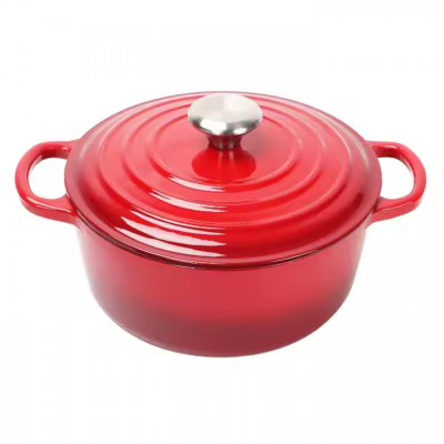 Wholesale High Quality Colorful Enamel Non-Stick Casserole Cast Iron Dutch Oven for Cast Iron Cookware