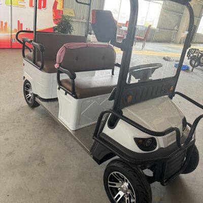 New Popular 1000W 4 Wheel Electric 6 Seater Golf Cart With Roof photo-4