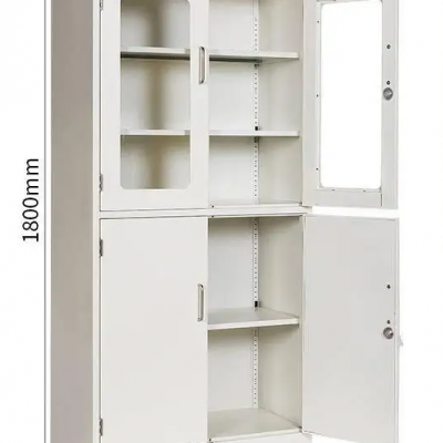 All-Steel Medicine Cabinet Reagent Cabinet Laboratory Glassware Cabinet School and Hospital Instrument Cabinet