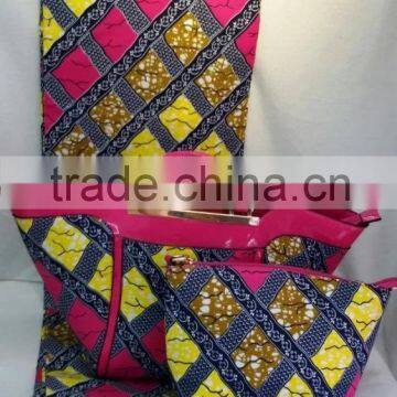 WB08 100% cotton 6 YARD african wax fabric and dutch bags wholesale